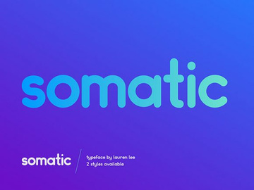 Somatic Rounded: A free font ideal for logotypes preview picture