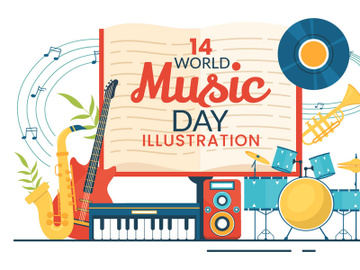 14 World Music Day Illustration preview picture