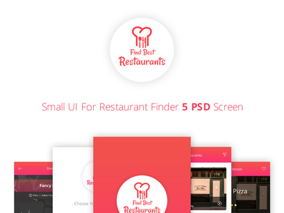 Find Restaurant UI [PSD]