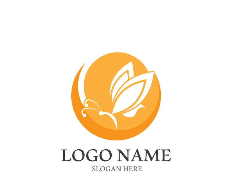 Butterfly logo icon vector design illustration