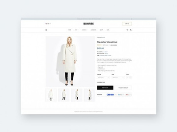 Bonfire: Free ecommerce product page template preview picture