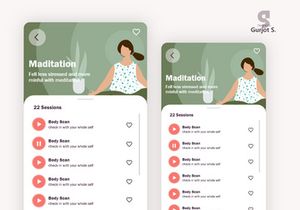 MindTales Mental Health App in Adobe XD