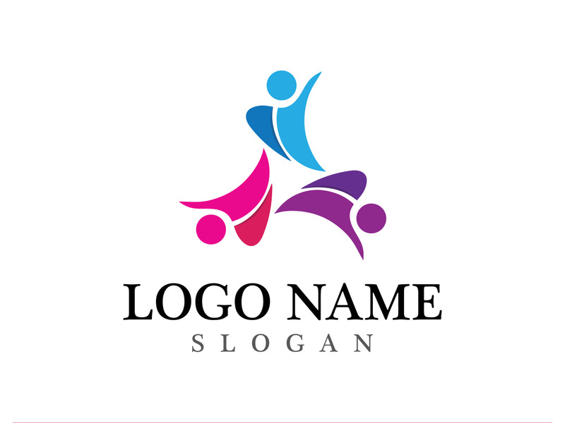 Community logo and symbol vector icon template