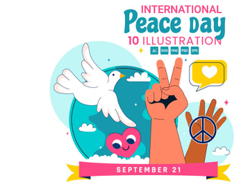 10 International Peace Day Illustration preview picture