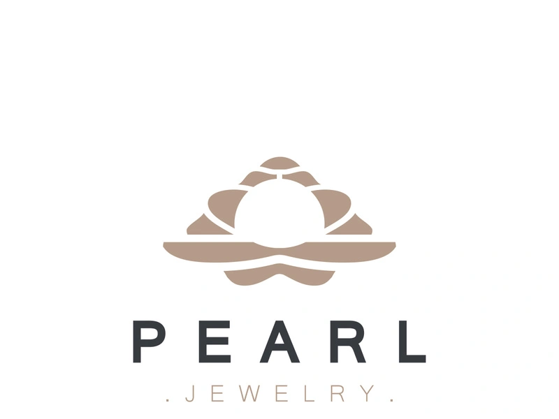 Pearl Shell or jewelry logo elegant and luxury beauty and fashion
