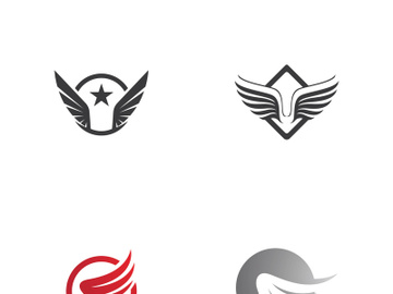 Wing illustration logo and symbol vector preview picture