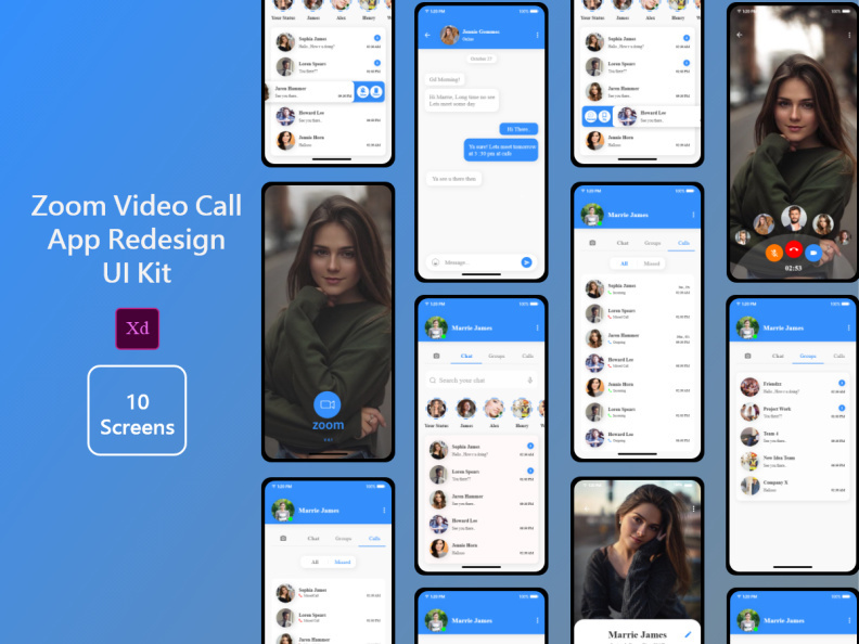 video call app redesign
