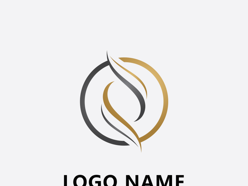 Hair logo  hair wave icon  vector template