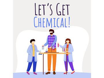 Lets get chemical social media post mockup preview picture