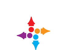 Community logo business template and icon people vector