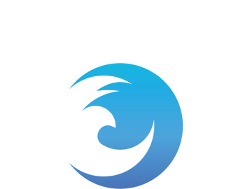 Ocean water wave wave logo design. preview picture