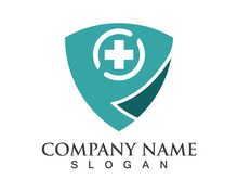 Medical health icon digital logo design vector illustration