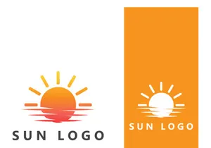 Creative and unique sun logo design.