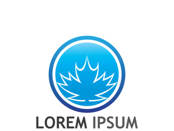 Maple leaf logo design with creative idea preview picture