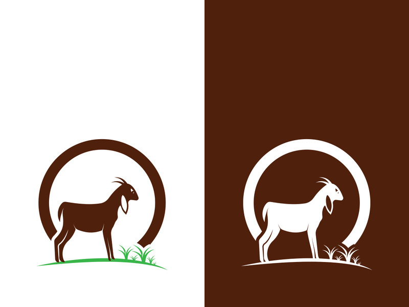 Goat logo template vector icon illustration design
