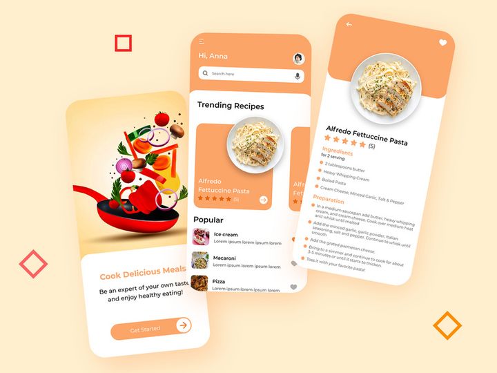 Recipes App UI/UX Design preview picture
