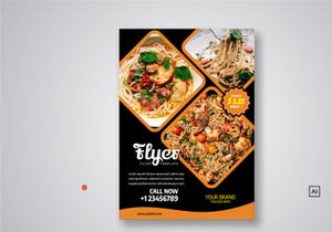 Restaurant Flyer Template Bundle V02