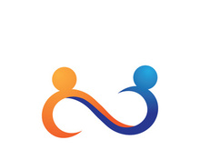 infinity people  family and community logo vector