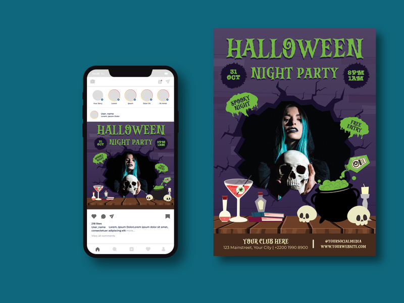 Halloween Night Party Flyer