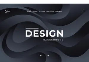 3D Dark Black Abstract Background