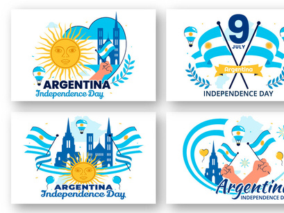 10 Argentina Independence Day Illustration