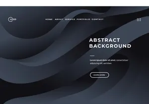 3D Dark Black Abstract Background