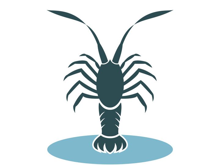 Vintage lobster logo