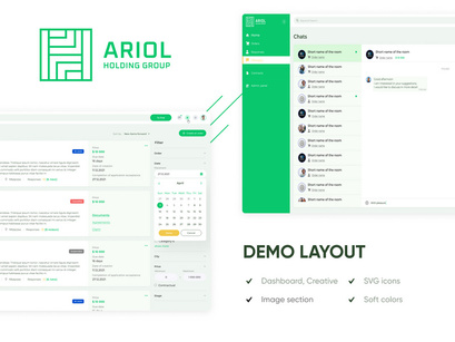 Ariol Dashboard Template Design Figma and Photoshop