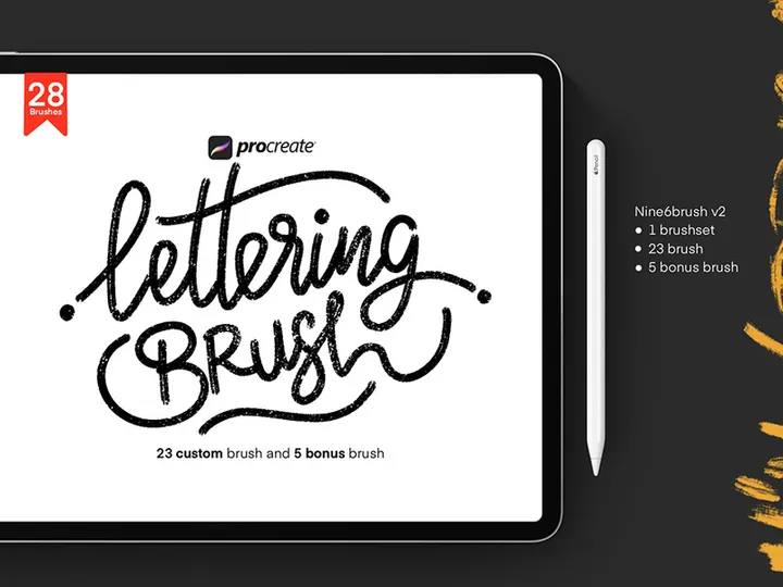 Nine6brush V2 Procreate Brush For Ipad Pro
