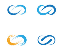 Infinity icon illustration design template
