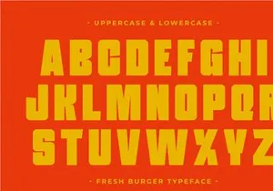 Fresh Burger - Modern Display Font