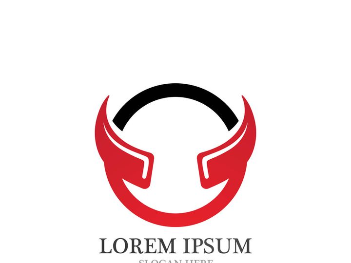 Bull horn logo and symbols template icons app