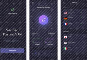 Servidora - VPN Mobile App UI Kit