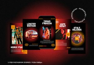Instagram Template - Kuroi Fuku Fashion Streetwear