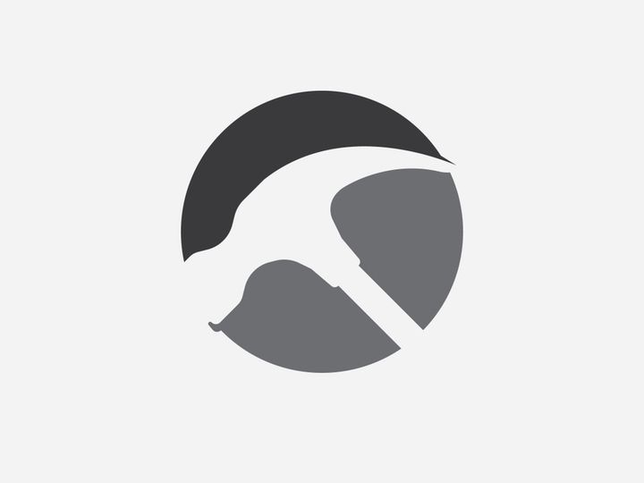 Hammer logo  vector illustration design