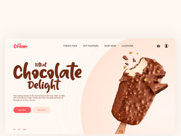 Ice-cream Web Landing preview picture