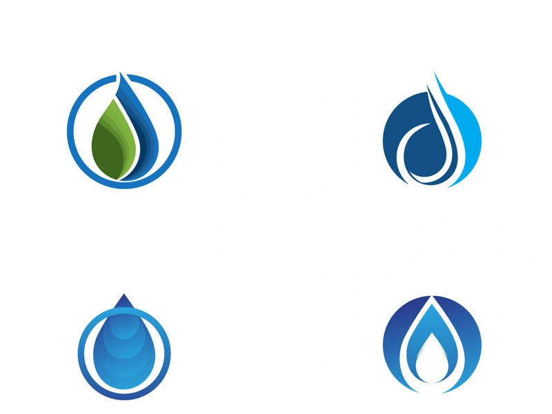 Water drop Logo Template vector