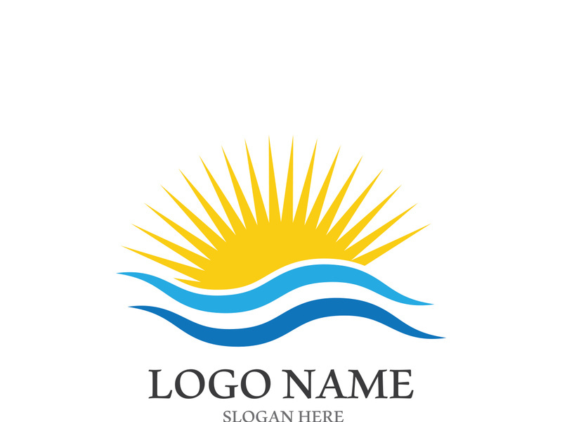 Sun vector illustration icon logo template design