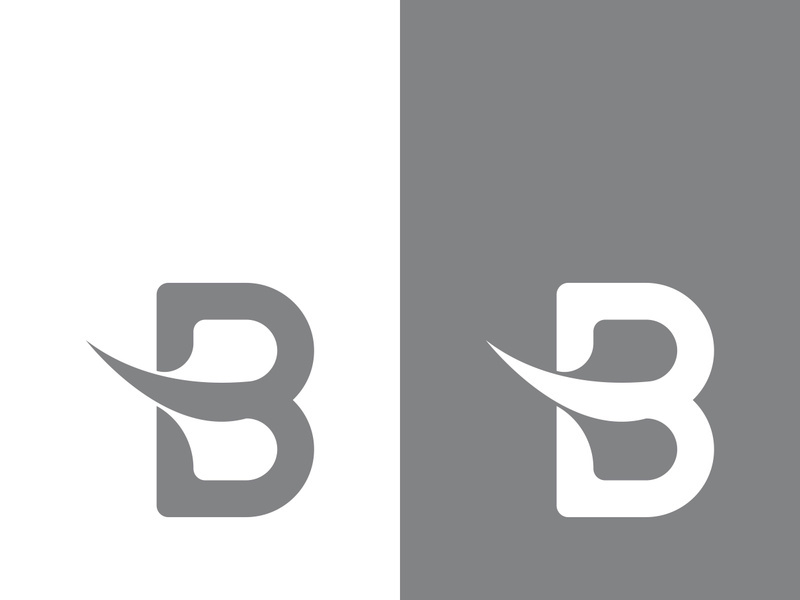 B letter logo template vector illustration