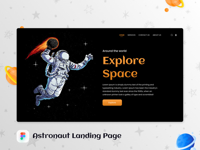 Astronaut Landing Page 2