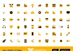 Vivid SVG Icons - Freebie