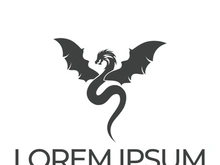 Dragon logo art illustration