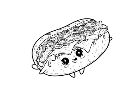 Cute amoeba character smiling vector illustration