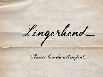 Lingerhend Classic Script Font | Free preview picture