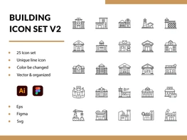 Building Icon Set V1 preview picture