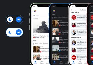 Creative Hex-Media News App UI Kit