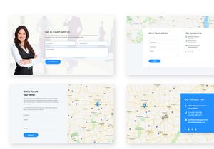 10 Contact Form Widget Design for Web-UI Kit