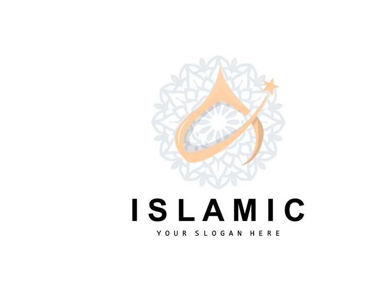 Mosque Logo, Vector Desain Template