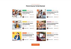 Education And LMS PSD Template