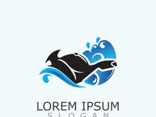 Motorcycle wash logo design elegant and sporty concept cleaning vector